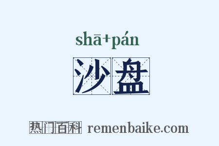 沙盘是什么意思的图片